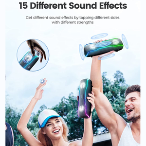 F10c IPX7户外无线扬声器10w纺织网眼蓝牙扬声器，带彩色闪光灯 - Product Image 4