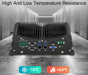 Mini PC de escritorio sin ventilador HLY Core i5 8250U DDR4 RS232 2 LAN SATA VGA GPIO PS2 LPT ordenador Industrial integrado de baja potencia - Product Image 5