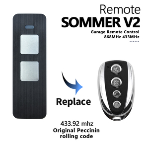 SOMMER V2 uyumlu garaj kapı uzaktan kumandası verici SOMMER yedek kapısı uzaktan kumanda üreticisi - Product Image 5