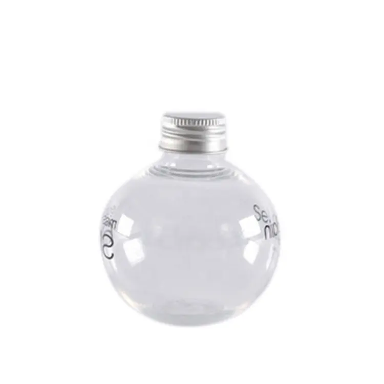 The wholesale ball shape Plastic bottles ,round bottles PET shampoo bottle with screw lids,for cosmetic packaging,100ml ,250ml