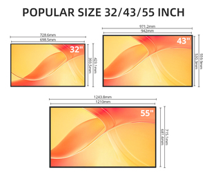 Restaurant Indoor 32 43 50 55 Inch Lcd Advertising Display HD Screen Android Windows System <strong>Digital</strong> Menu Board for Restaurants - Product Image 6
