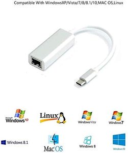 USB C to Ethernet <strong>Adapter</strong>, Type C/Thunderbolt 3 to RJ45 Gigabit <strong>Network</strong> <strong>Adapter</strong> - Product Image 5