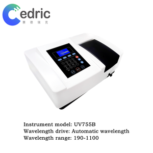 Espectrofotómetro UV755B UV-Vis para producto de instrumento de prueba para analizar muestras - Product Image 4
