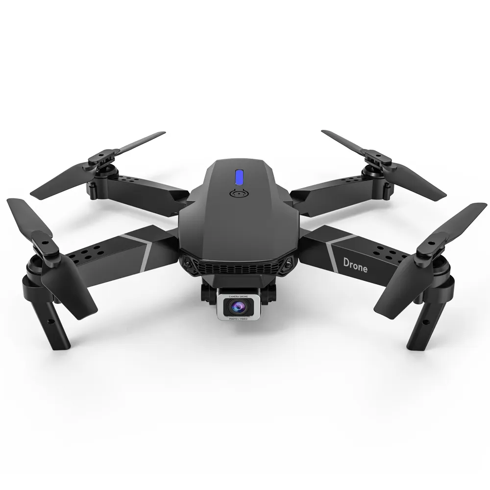E88 Drone mainan kendali jarak jauh, Drone mainan dengan kamera untuk pemula, sampel gratis