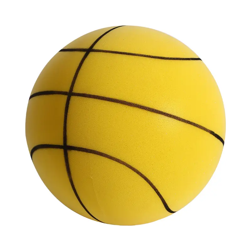 Balle d'entraînement silencieuse intérieure de basket-ball avec logo personnalisé 18/21/24CM Baloncesto Silencioso balle silencieuse silencieuse rebondissante en mousse PU souple