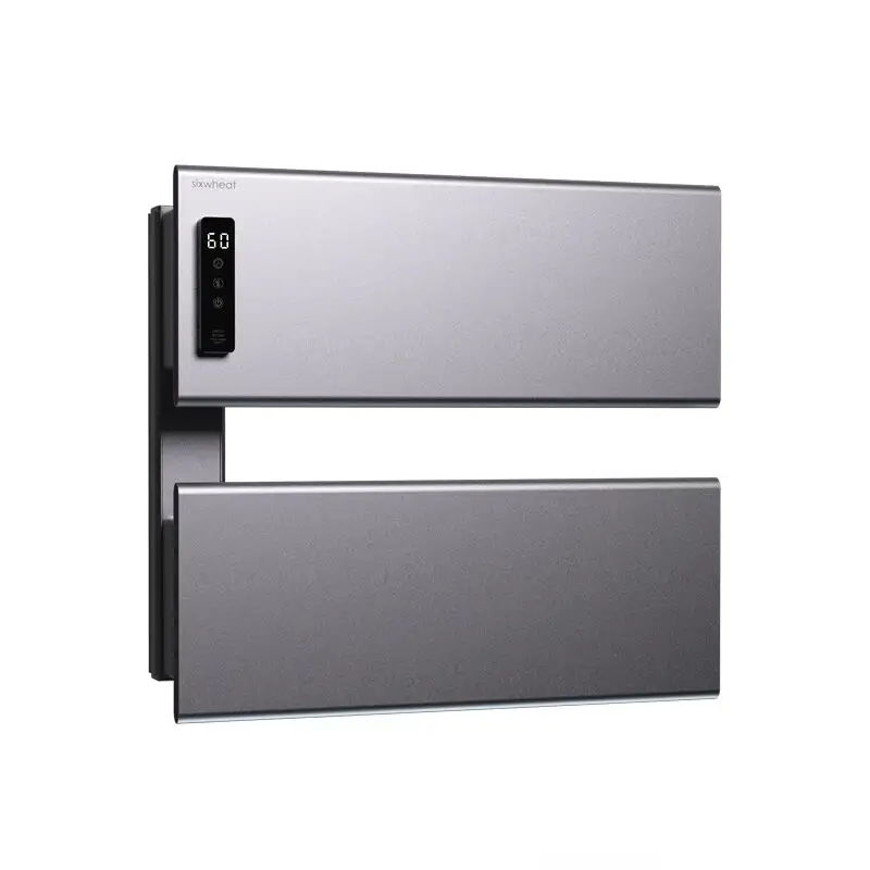 2024 New Touch Screen Electric Heated Towel Rack Bathroom Heating Constant Temperature Wide Plate Drying Smart Bath Towel Rack