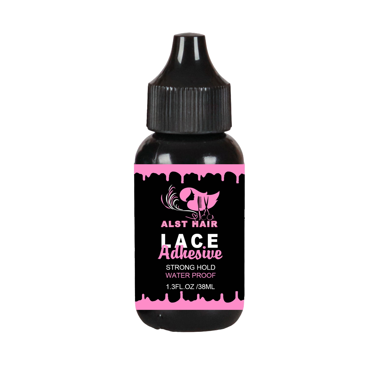 Colle à dentelle en bouteille noire de 38 ml