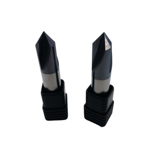 Karbür freze aracı 90 derece pah frezeler CNC 3 flüt freze kesicisi sol ve sağ rotasyon pah aracı - Product Image 1