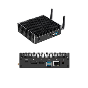 MU02 All-in-One Portable Mini PC Good Price <strong>Compact</strong> Industrial <strong>Embedded</strong> Wifi <strong>Computer</strong> Host Zero Noise with DDR4 RAM US Plug - Product Image 1