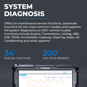 TOPDONObd2 Professional <strong>Programming</strong> <strong>Coding</strong> and Europe Asian Diagnostic Tool Auto Transmission Obd 11 Car Scanner of Car Scanner - Product Image 4