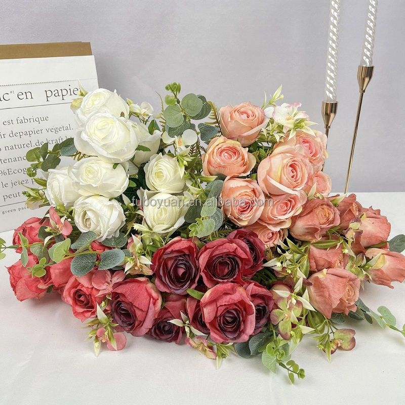 18# bouquet of 9 heads milan rose