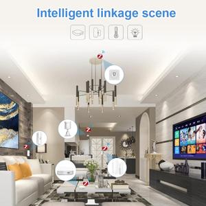 Tuya Smart ZigBee Sensor de contacto de puerta y ventana Detector inalámbrico de hogar inteligente para aplicación abierta/cerrada Alarma remota Red WiFi - Product Image 6