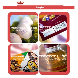 Perfektes Verfalls datum des Laser karton glases Chargen codier maschine/essbare Tinte Massen produktion Eier markierung strahl drucker mit Förderband - Product Image 4