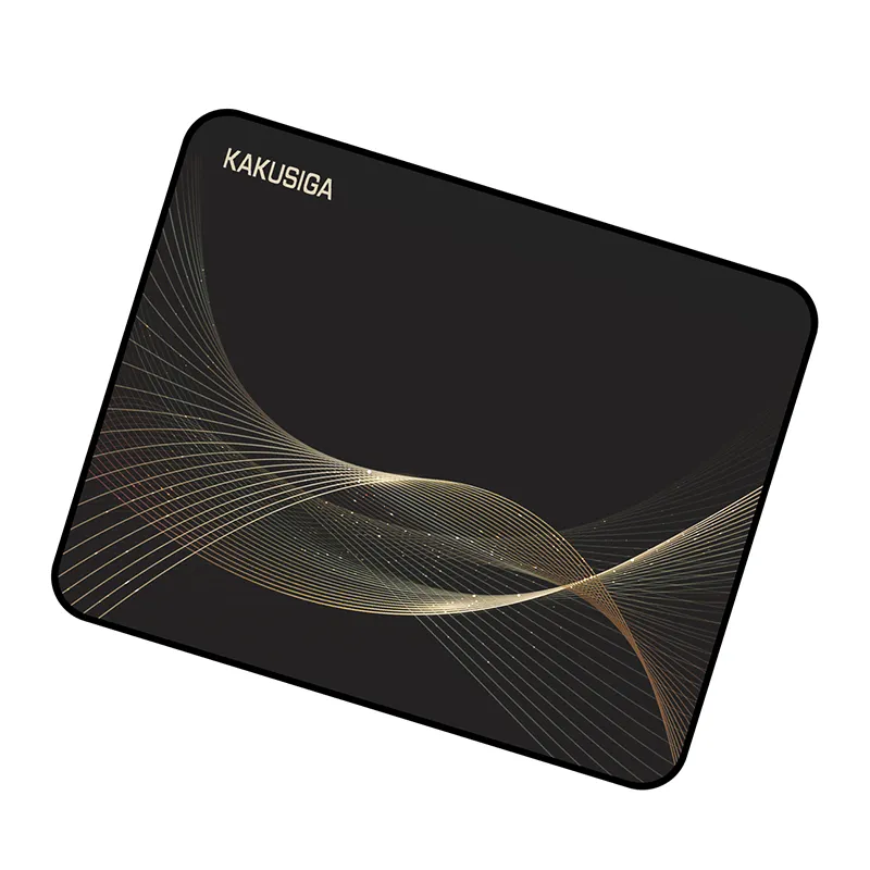 KAKUSIGA Mouse Pad hitam KSC-1162, aksesori komputer harga rendah, bantalan tetikus hitam untuk kantor/Gaming/Rumah Tangga