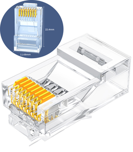 EXC rj45连接器cat6 8P8C插头Cat6 UTP rj45网络连接器 - Product Image 5