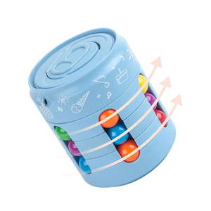 New Ring-Pull Can Magic Bean Puzzle Cube Toys abilità di pensiero per bambini Training decompressione rotante Magic Bean Cube Toy - Product Image 4