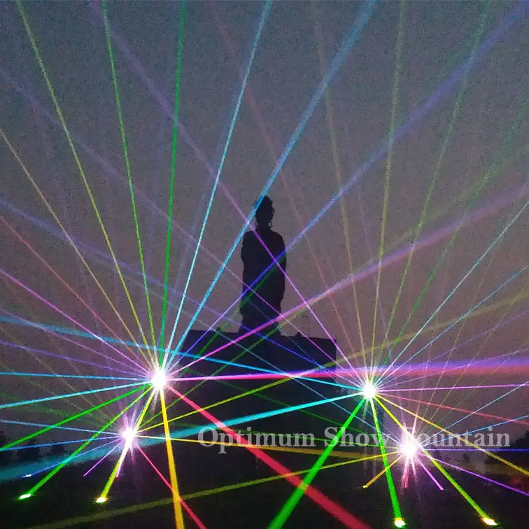 Fontaine d'eau lumineuse au Laser, expédition depuis l'usine chinoise, de haute qualité