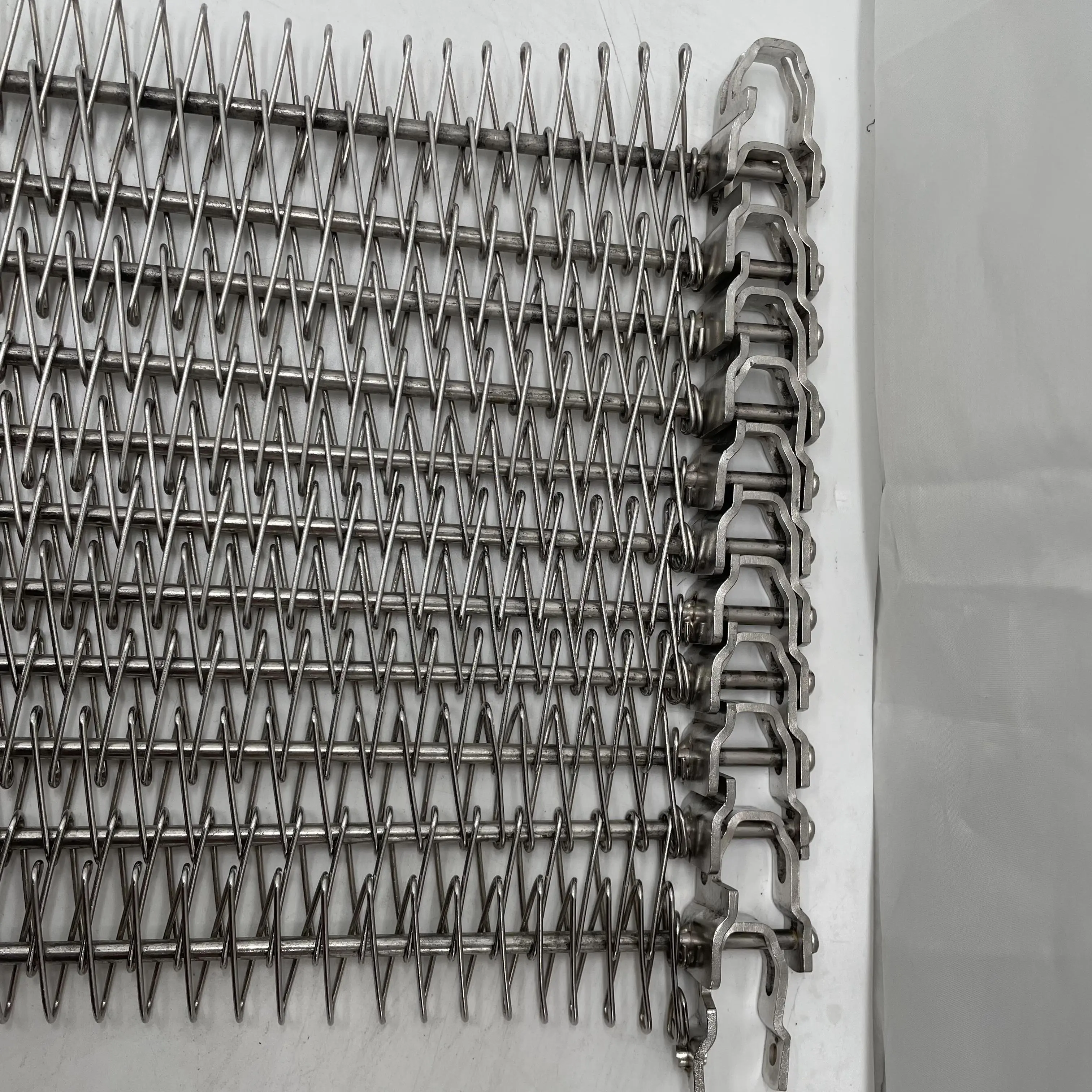 الفولاذ المقاوم للصدأ درجة حرارة منخفضة لماكينة تجميد حزام شبكة حلزونية سلسلة