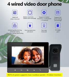 Il più venduto citofono Villa 4 fili AHD 2 vie citofono videocitofono - Product Image 5