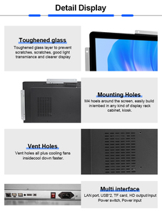 Fabbrica OEM 24 pollici ad alta luminosità Display esterno LCD Open Frame Digital Signage chiosco Touch Screen Monitor per chiosco - Product Image 5