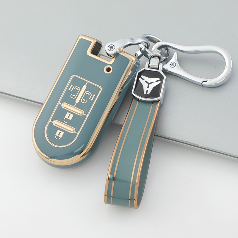 4 Button B Blue + Keychain