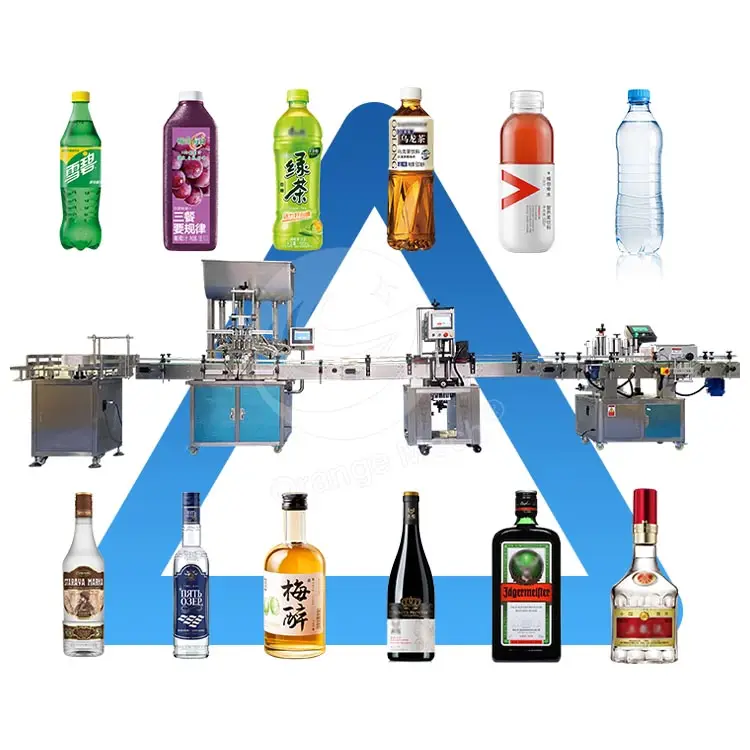 ORME automatico succo di frutta di Soda caustica semi di basilico bevanda 500 ml fluido volumetrico macchina di riempimento con trasportatore