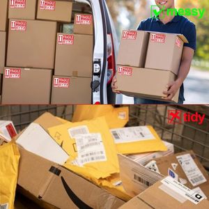 3&quot;x 5&quot; Fragile Stickers 200 Packing Labels Handle with Care This Side <strong>up</strong> Strong <strong>Adhesive</strong> for Box Shipping and Moving - Product Image 6