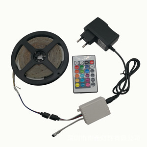 24Key RGB denetleyicisi ile 2835 DC12V dim 8mm Outdoor açık RGB LED şerit seti - Product Image 3