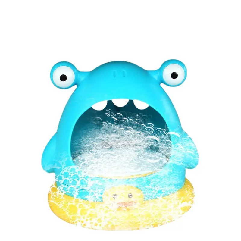 어린이 여름 장난감 아기 목욕 귀여운 상어 비누 물 거품 불기 장난감 샤워 수영장 물 놀이 스프링클러 거품 송풍기 욕조