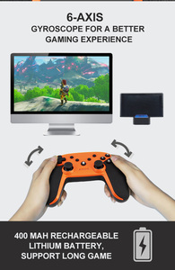 HONSON Gamepad Wireless per Nintendo Switch/Mac/PC/telefono telecomando Controller di gioco con pulsante programmabile personalizzato gamepad - Product Image 4