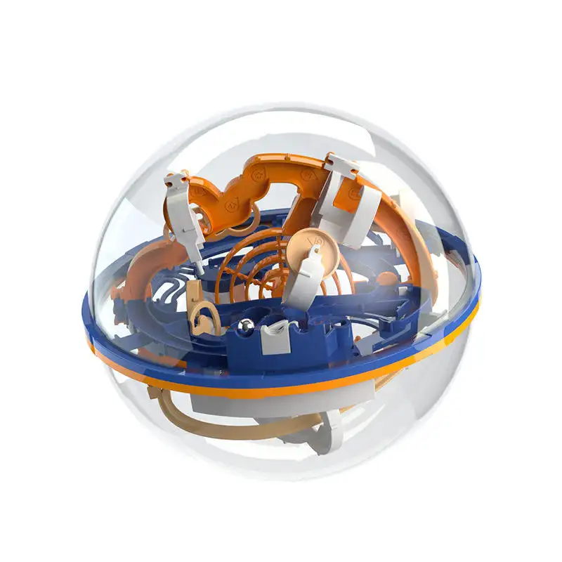 Gran oferta 100 paso 3D transparente redondo mágico intelecto bola laberinto esfera globo barreras desafiantes juego Juguetes