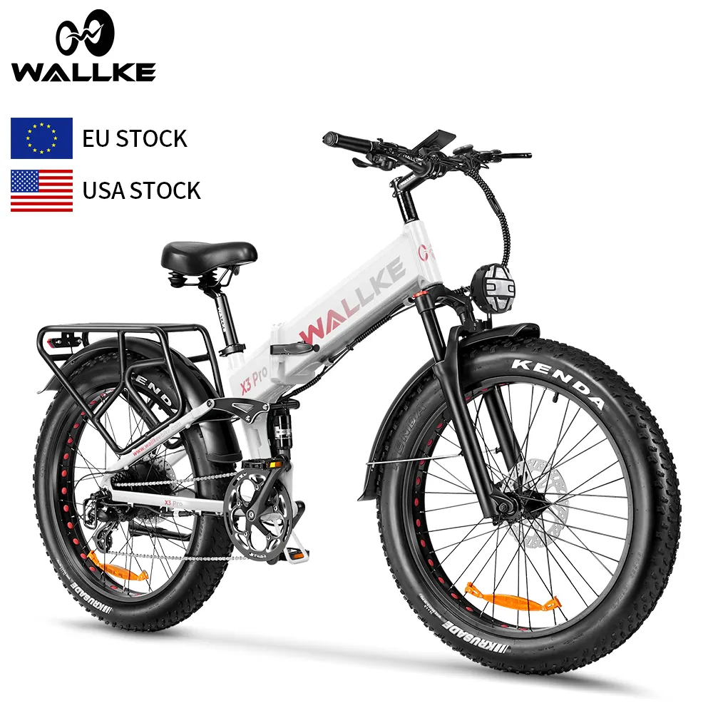 EU US UK Stock Free shipping per la vendita Wallke X3 PRO 1200W pieghevole bici elettrica 48V 20Ah 26 pollici grasso pneumatico altra bici elettrica