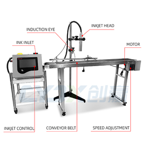 CYJX Chargencode-Druckmaschine mit Förderband druckmaschine mit Förderer datum Chargen nummer Verfalls datum Tinten strahl drucker - Product Image 5