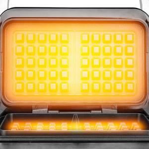 Mini Electric Egg Waffle Maker Iron with <strong>LCD</strong> <strong>Display</strong> 5 <strong>Programs</strong> &amp; Double Heating Elements Household Pop Cake Donut Maker - Product Image 2