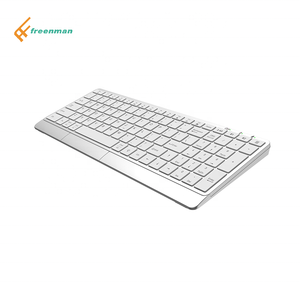 Teclado inalámbrico ultradelgado de 101 teclas, multidispositivo retroiluminado LED recargable, modo Dual, 2,4G, BT, para Mac, Win y Tablet - Product Image 4