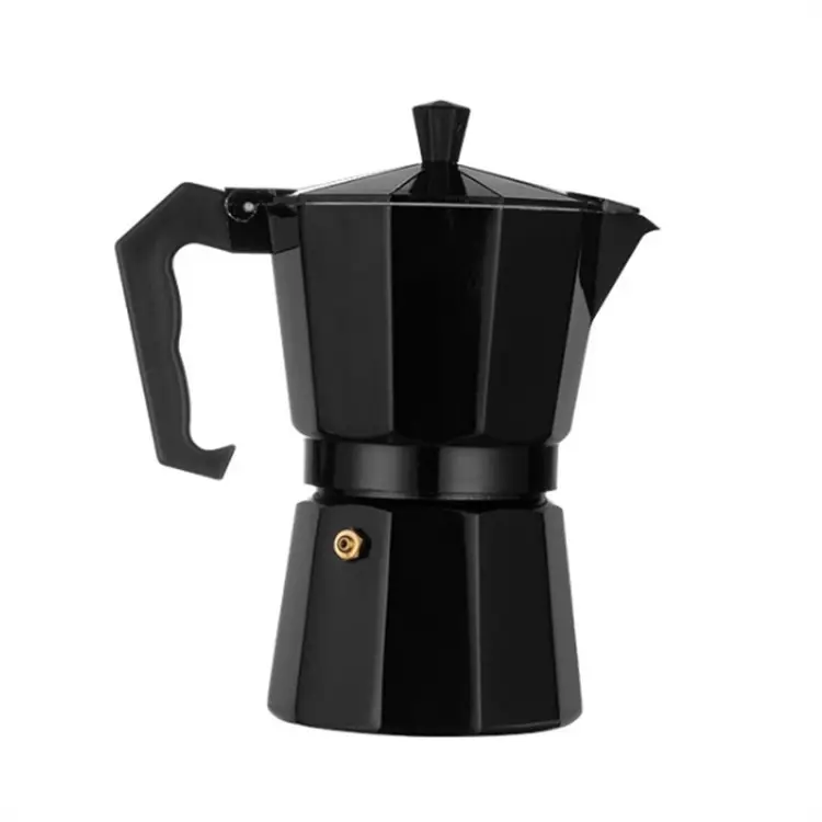 Logo hızlı Stovetop kahve Brewer klasik sekizgen şekli mutfak aksesuarları kahve mutfak eşyaları alüminyum Mocha kahve isıtıcı Pot