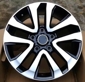 โรงงานขายร้อน18นิ้ว6X139.7 Rims สีดำ/ ปืนสีเทากลึงใบหน้าหล่อล้ออัลลอยผู้โดยสารรถล้อ