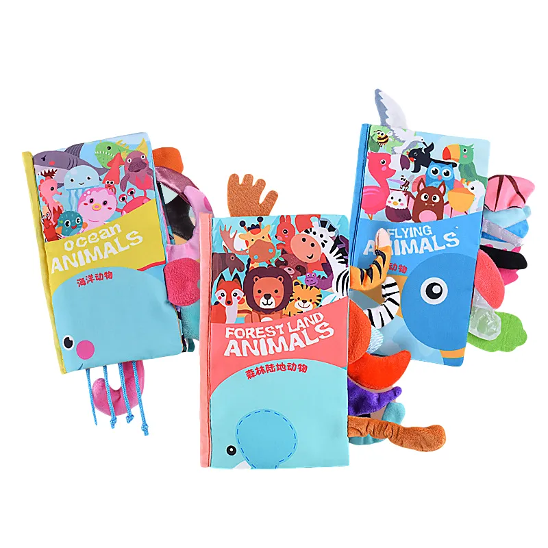 2022 OEM Soft Baby Cloth Busy Book libri di stoffa per l'apprendimento precoce per bambini