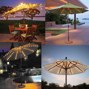 USB+Battery Led Parasol <strong>String</strong> <strong>Light</strong> Waterproof 8 functions With <strong>Remote</strong> Control For Outdoor Camping Tent Lamp Beach Garden - Product Image 3