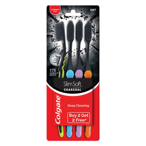 Colgate ince yumuşak diş fırçası paketi için dört nazik derin temizlik naylon kıllar günlük ağız bakımı ve seyahat-toplu ihracat