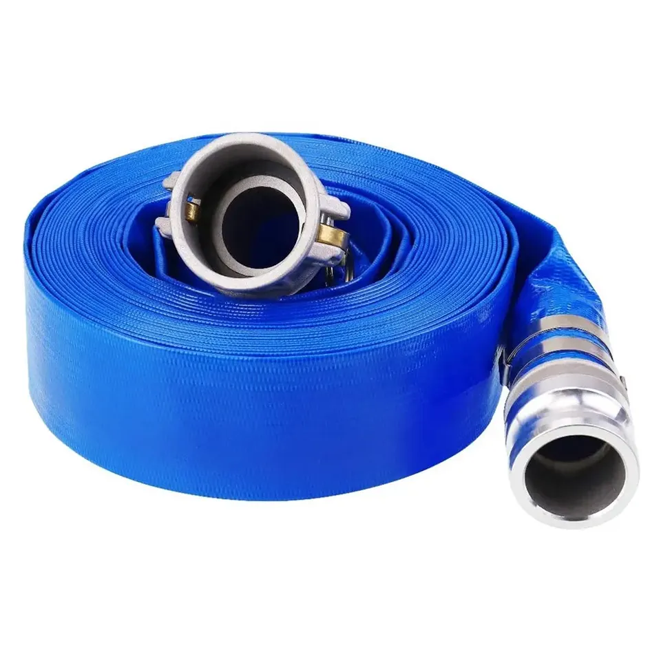 Flexibles Rohr 3 "X 100 Ft PVC-Flachentladungs-50-mm-Wasserbewässerungsventil für PVC-und Flachs ch lauch