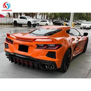 Honghang ตัวกระจายแสงด้านหลังทำจากคาร์บอนไฟเบอร์เหมาะสำหรับ Chevrolet Corvette C8อุปกรณ์เสริมด้านหลังตัวกระจายริมฝีปาก2020 2021 2022 2023 - Product Image 4