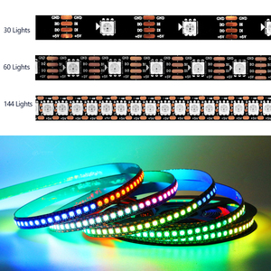 5V WS2813 programmabile 5050 RGB Led strisce luci punto di rottura continuo 144 singolarmente pixel/m indirizzabile luci a nastro per la casa - Product Image 2