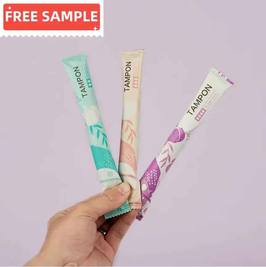 Bán Buôn Âm Đạo Làm Sạch Tampon Top Bán Thường Xuyên Hấp Thụ Hữu Cơ Bông Applicator Băng Vệ