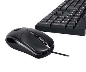 コンピューターオフィス有線USBキーボードマウスコンボ光学人間工学に基づいた防水キーボードとマウスデスクトップタイピング用のコンボセット - Product Image 3