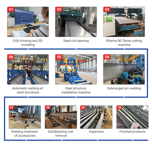 Hochwertiges Stahl konstruktion gebäude Vorgefertigte modulare Industries tahl konstruktion Leichte Stahl gebäude - Product Image 4