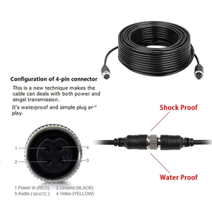 YWX OEM 7 Inch Truck Camera System IPS HD <strong>Monitor</strong> Kit <strong>with</strong> Reversing Camera 15m Rear Cable Dashboard <strong>Monitor</strong> for Car - Product Image 5