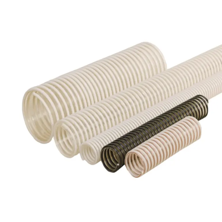 PVC-Spiral-Saug schlauch mit unterschied lichem Durchmesser, spiral verstärkter PVC-Saug schlauch