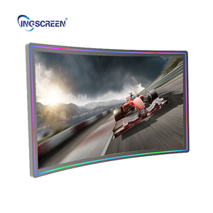 Ingscreen 32 43 49&quot; <strong>Curved</strong> Projected Capacitive Touch Closed <strong>Frame</strong> RGB LED Framed LCD Touch <strong>Screen</strong> Monitor for Gaming - Product Image 1