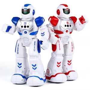 Zhiqu Kids Elektronisches Spielzeug Intelligente Kunststoff-Fernbedienung Roboter Auto Geste Induktion programmierung Licht Mechanische Kriegs führung - Product Image 4